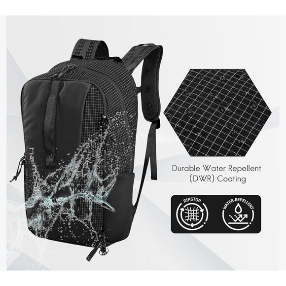 Haimont Travel Hiking Daypack Backpack Laptop H2O 25L Navy Blue Water Resistant - Picture 6 of 10